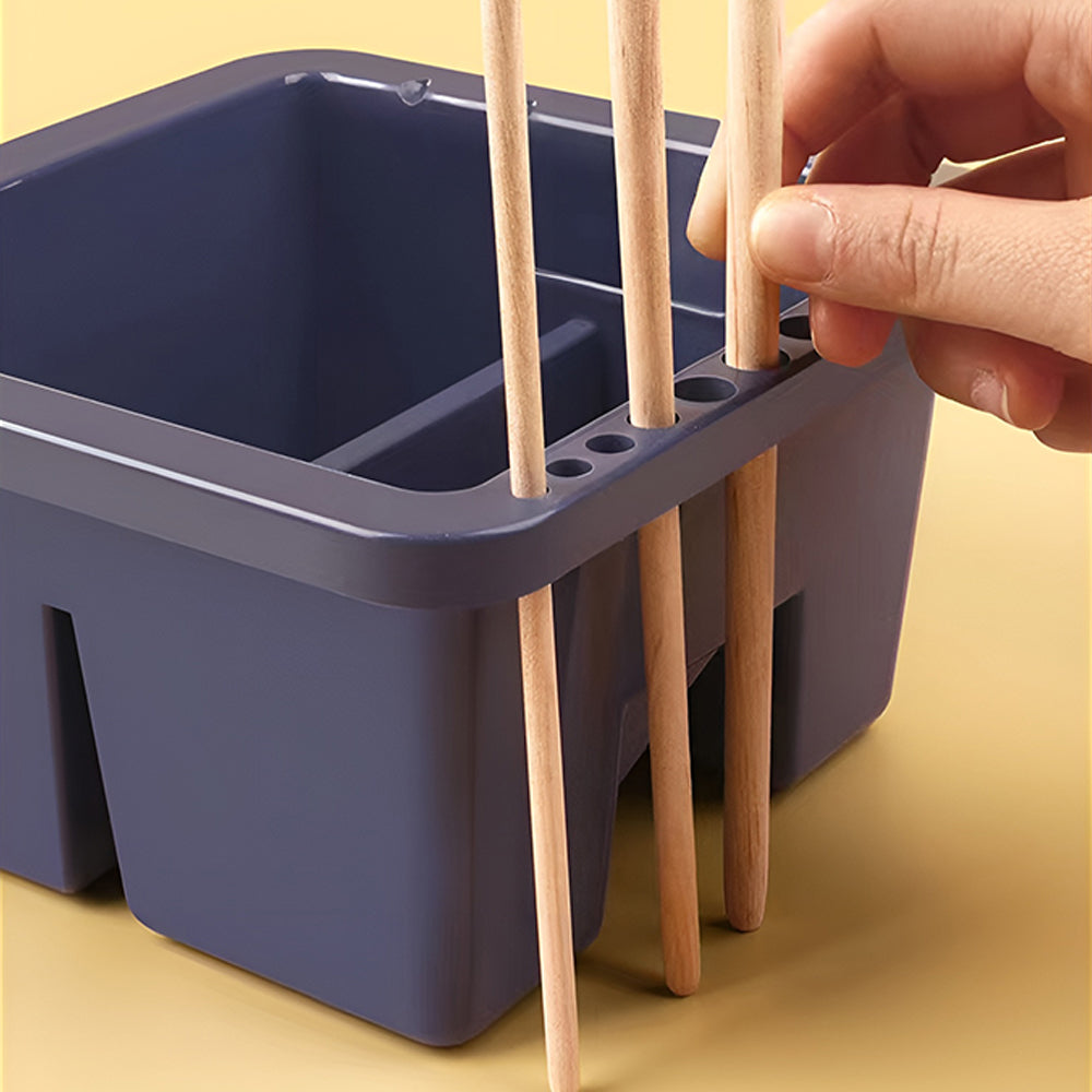 Caja de Limpieza de Pinceles y Soporte de Pinceles