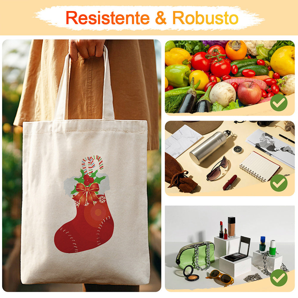 Calcetín Rojo de Navidad Bolsa de Lienzo Pintar por Números