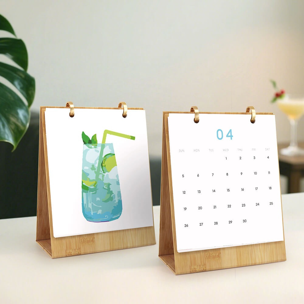 Calendario de Escritorio 2026 Pintar por Números | Cócteles Deliciosos