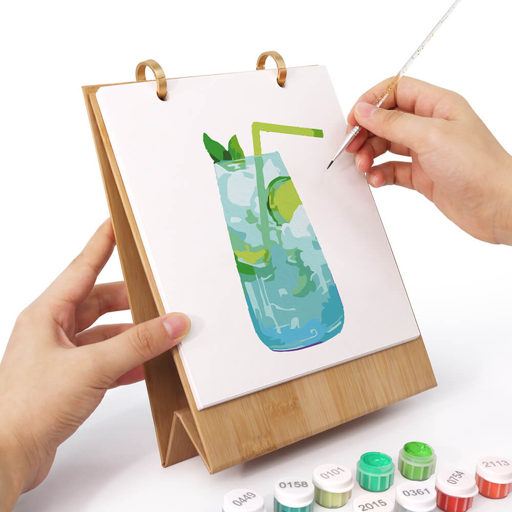 Calendario de Escritorio 2026 Pintar por Números | Cócteles Deliciosos