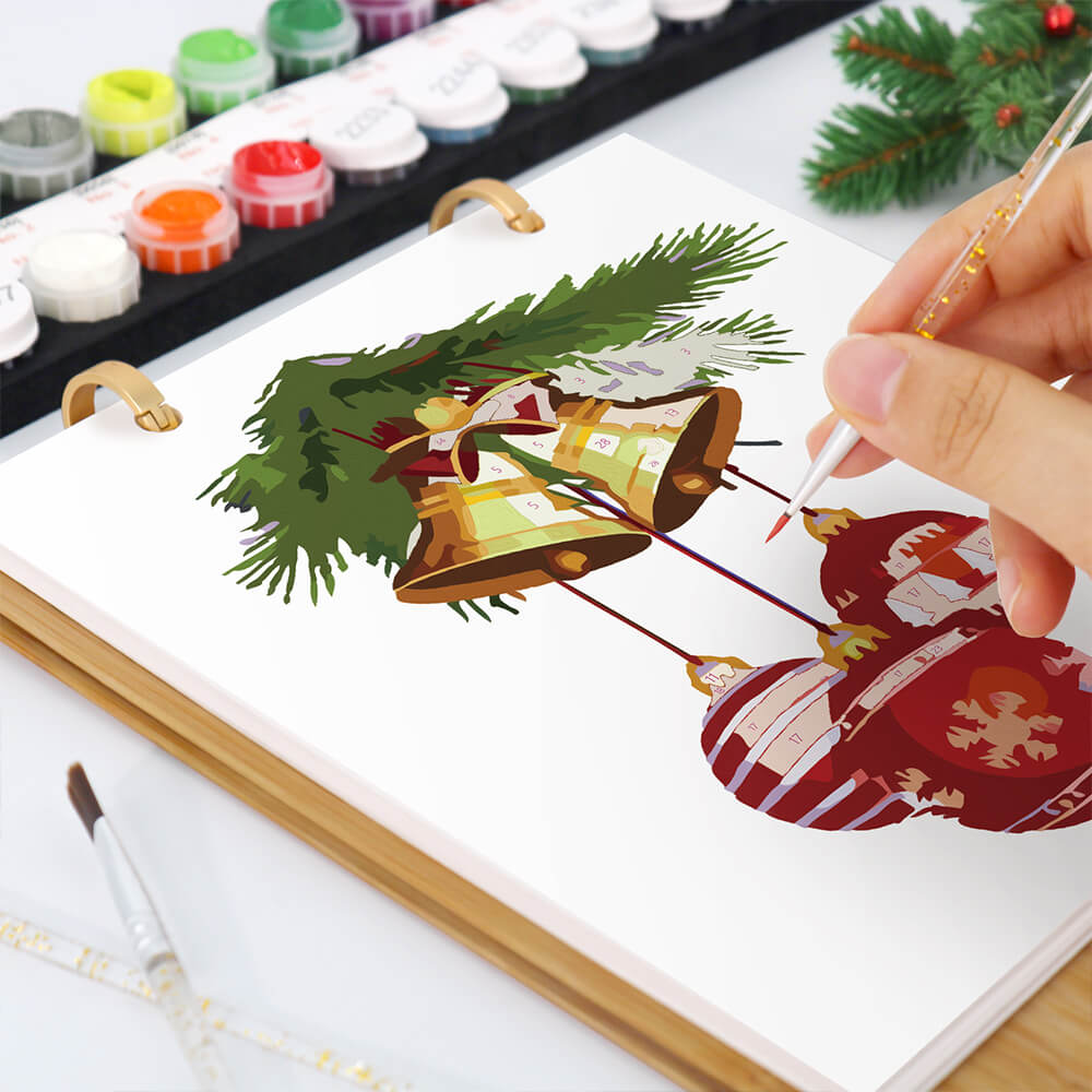 Calendario de Escritorio 2026 Pintar por Números | Decoraciones de Navidad