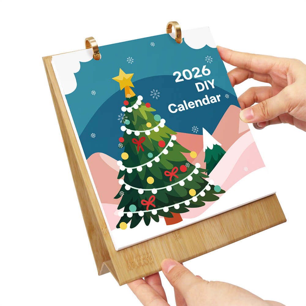 Calendario de Escritorio 2026 Pintar por Números | Decoraciones de Navidad