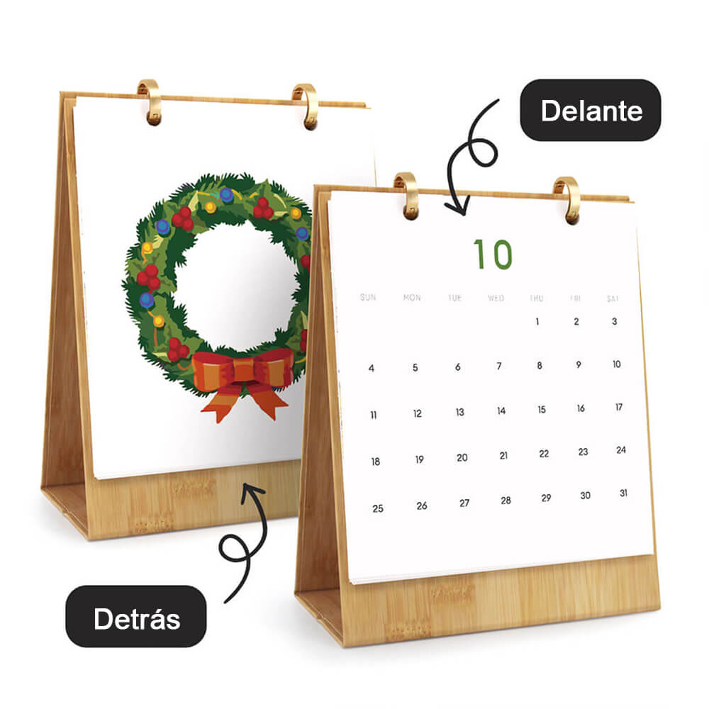 Calendario de Escritorio 2026 Pintar por Números | Decoraciones de Navidad