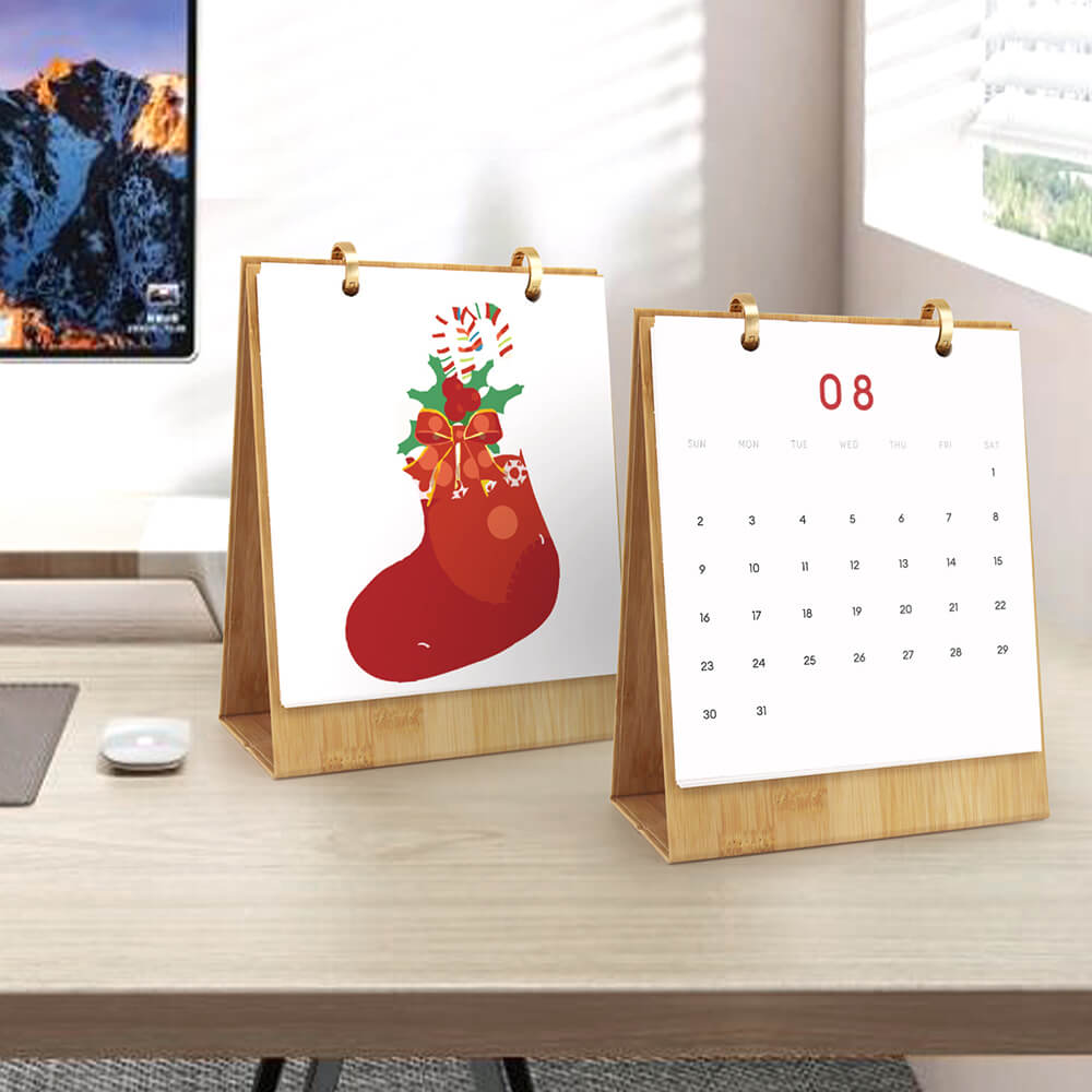 Calendario de Escritorio 2026 Pintar por Números | Feliz Navidad