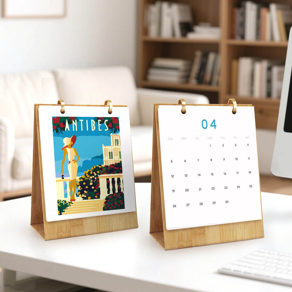 Calendario de Escritorio 2026 Pintar por Números | Viaje por el Mundo