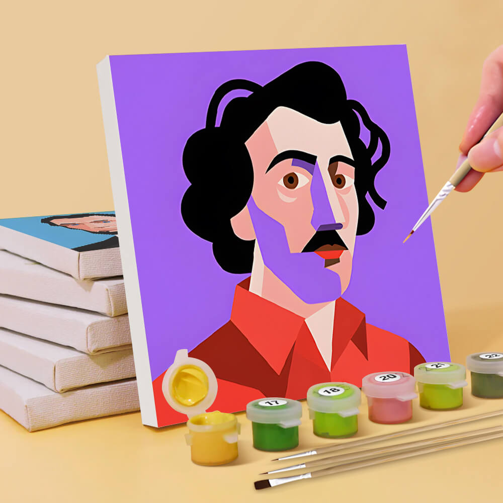 Celebridades del Mundo 6 Partes Mini Pintar por Números