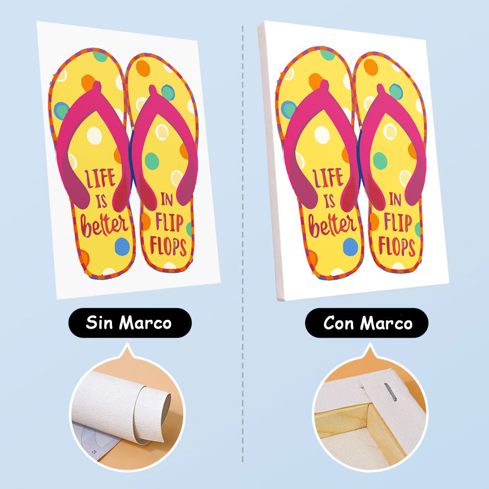 Chanclas de Playa 6 Partes Mini Pintar por Números