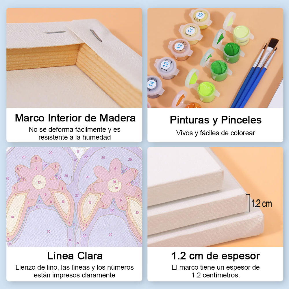 Chanclas de Playa 6 Partes Mini Pintar por Números