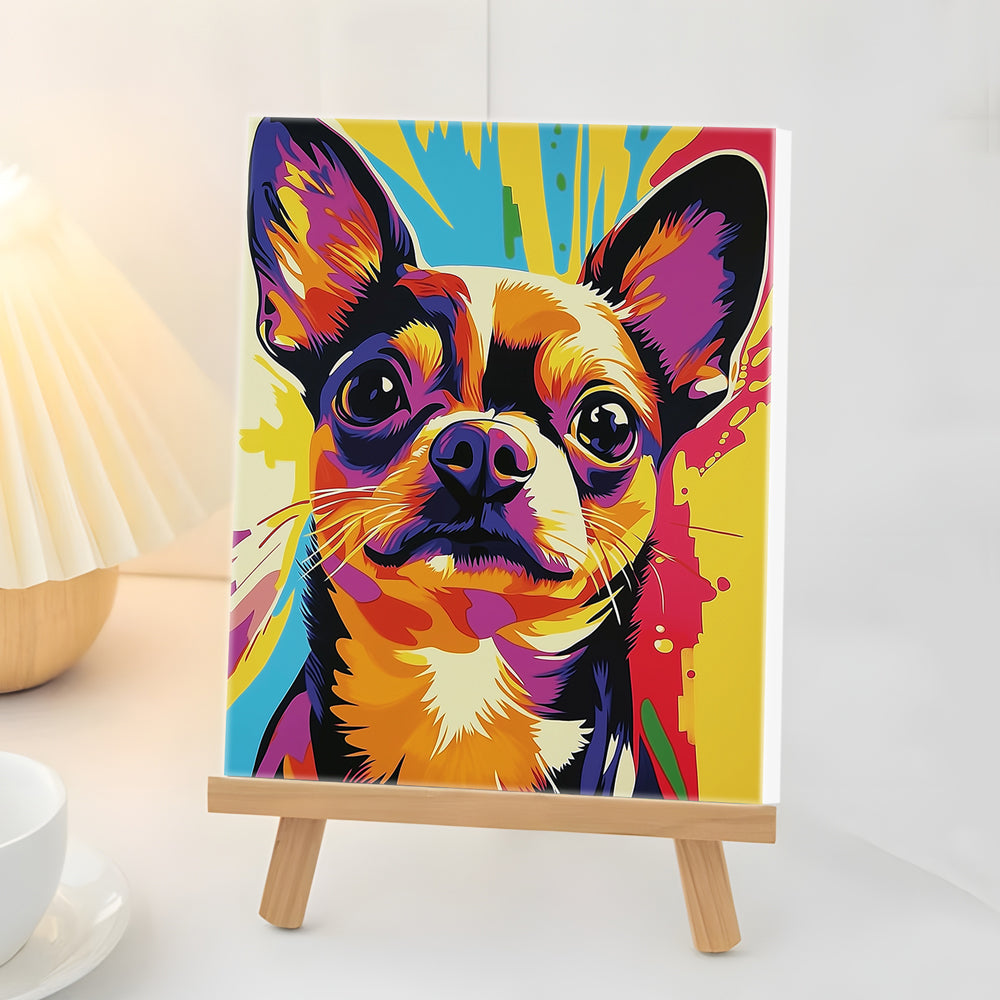 Chihuahua Adorable Mini Pintar por Números