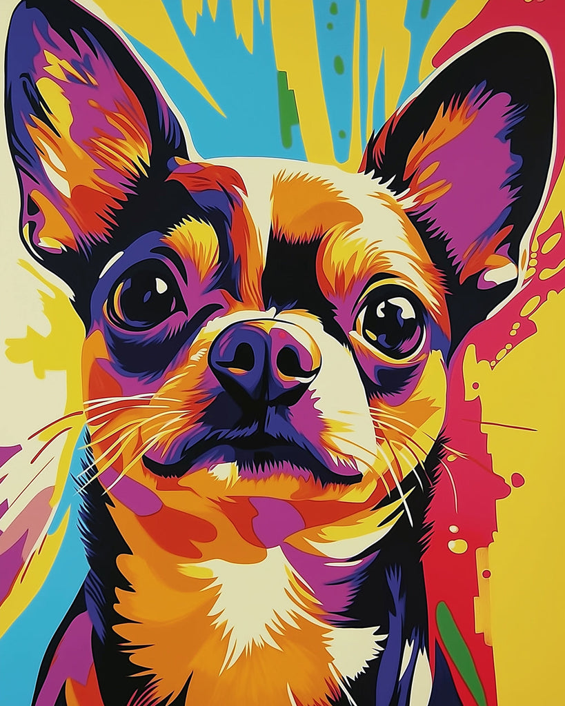 Chihuahua Adorable Mini Pintar por Números