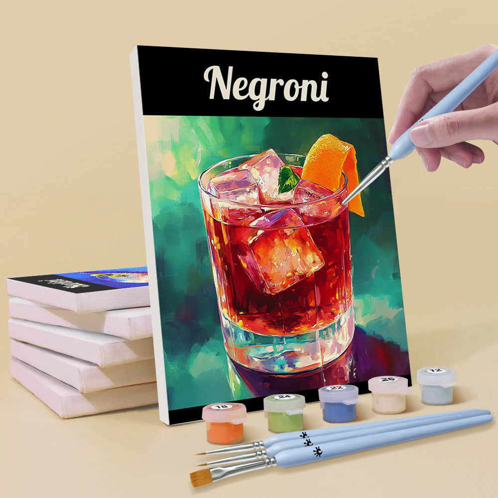 Cóctel Clásico 6 Partes Mini Pintar por Números