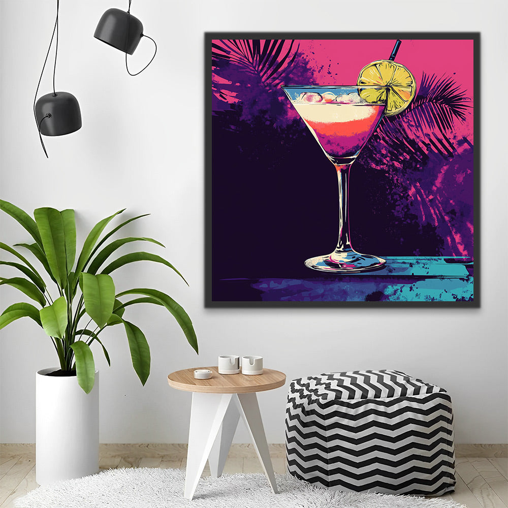 Cóctel con Limón Pintar por Números