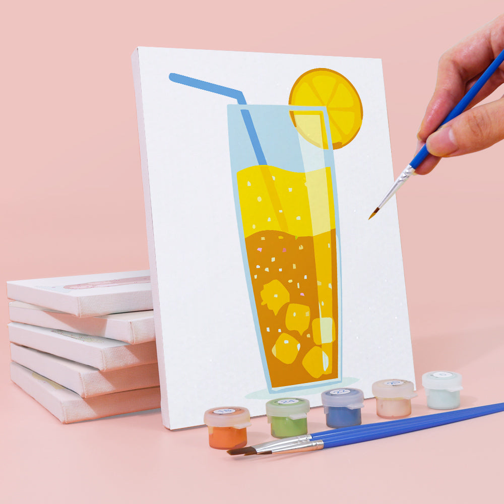 Cóctel de Verano 6 Partes Mini Pintar por Números