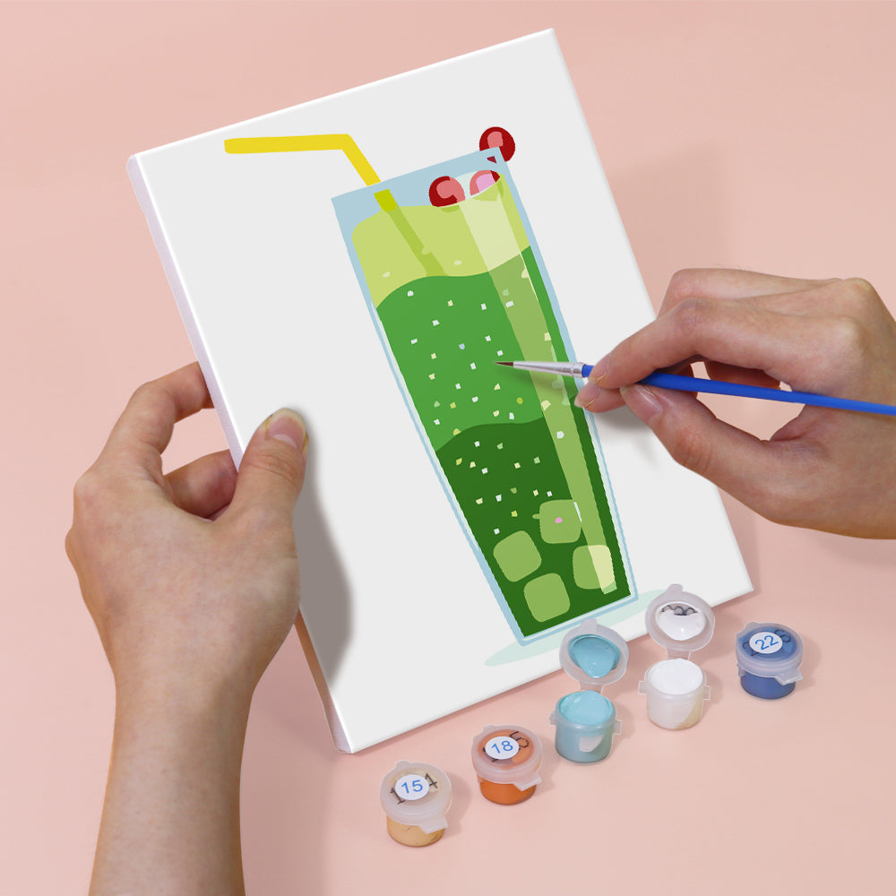 Cóctel de Verano 6 Partes Mini Pintar por Números