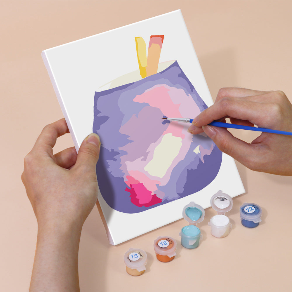 Cóctel Dulce 6 Partes Mini Pintar por Números