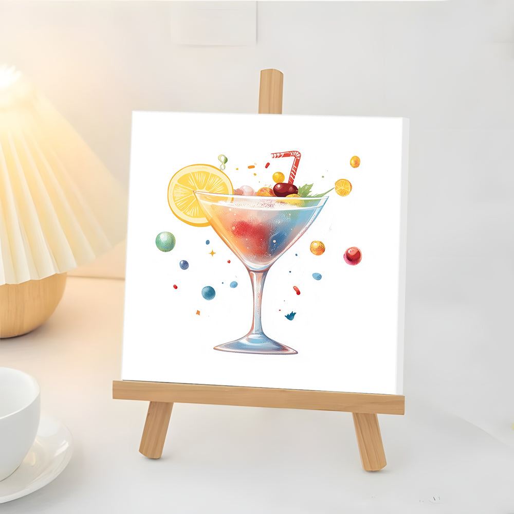 Cóctel Dulce de Limón Mini Pintar por Números
