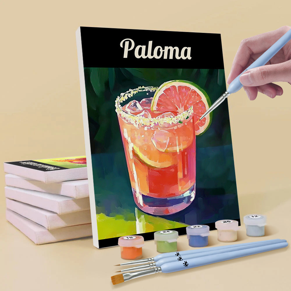 Cóctel Frío 6 Partes Mini Pintar por Números