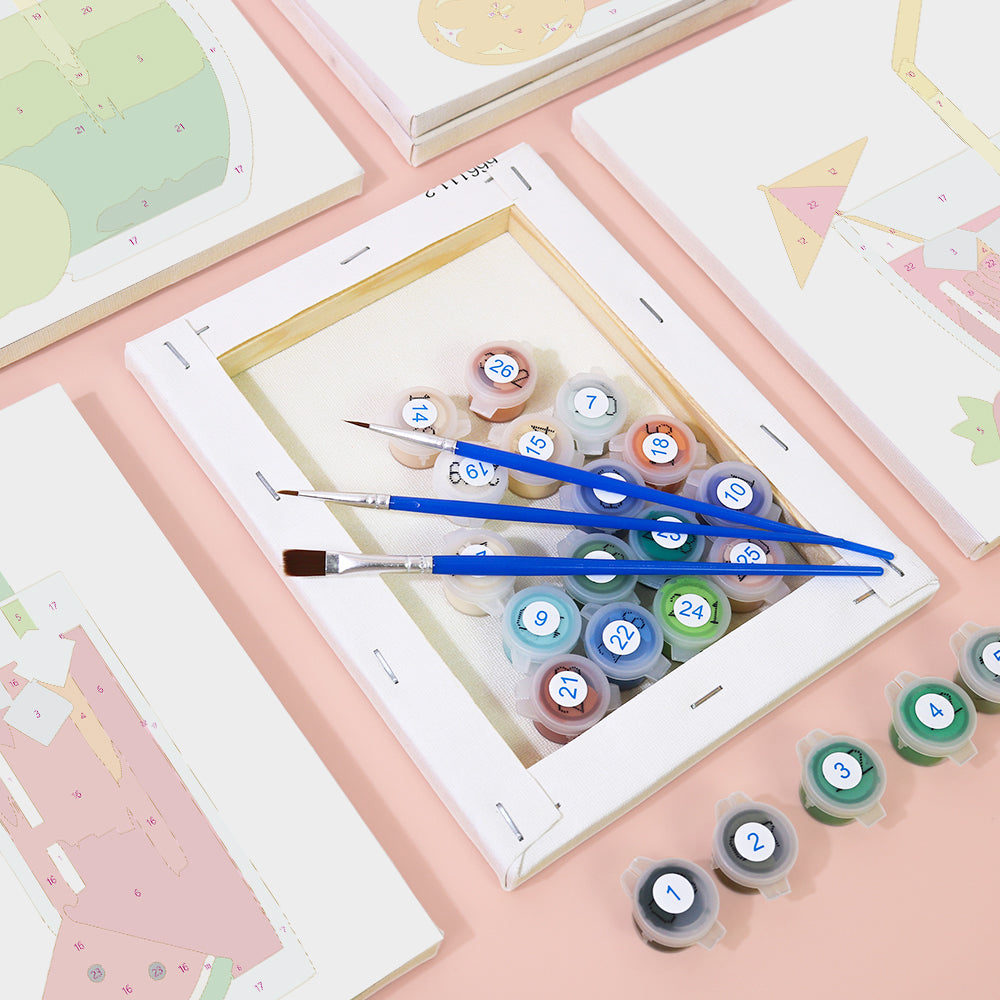 Cóctel Frutal 6 Partes Mini Pintar por Números
