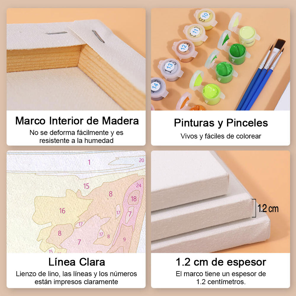 Cóctel Refrescante 6 Partes Mini Pintar por Números