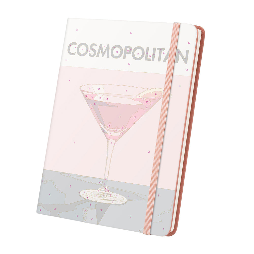 Cóctel Rojo Cuaderno Pintar por Números