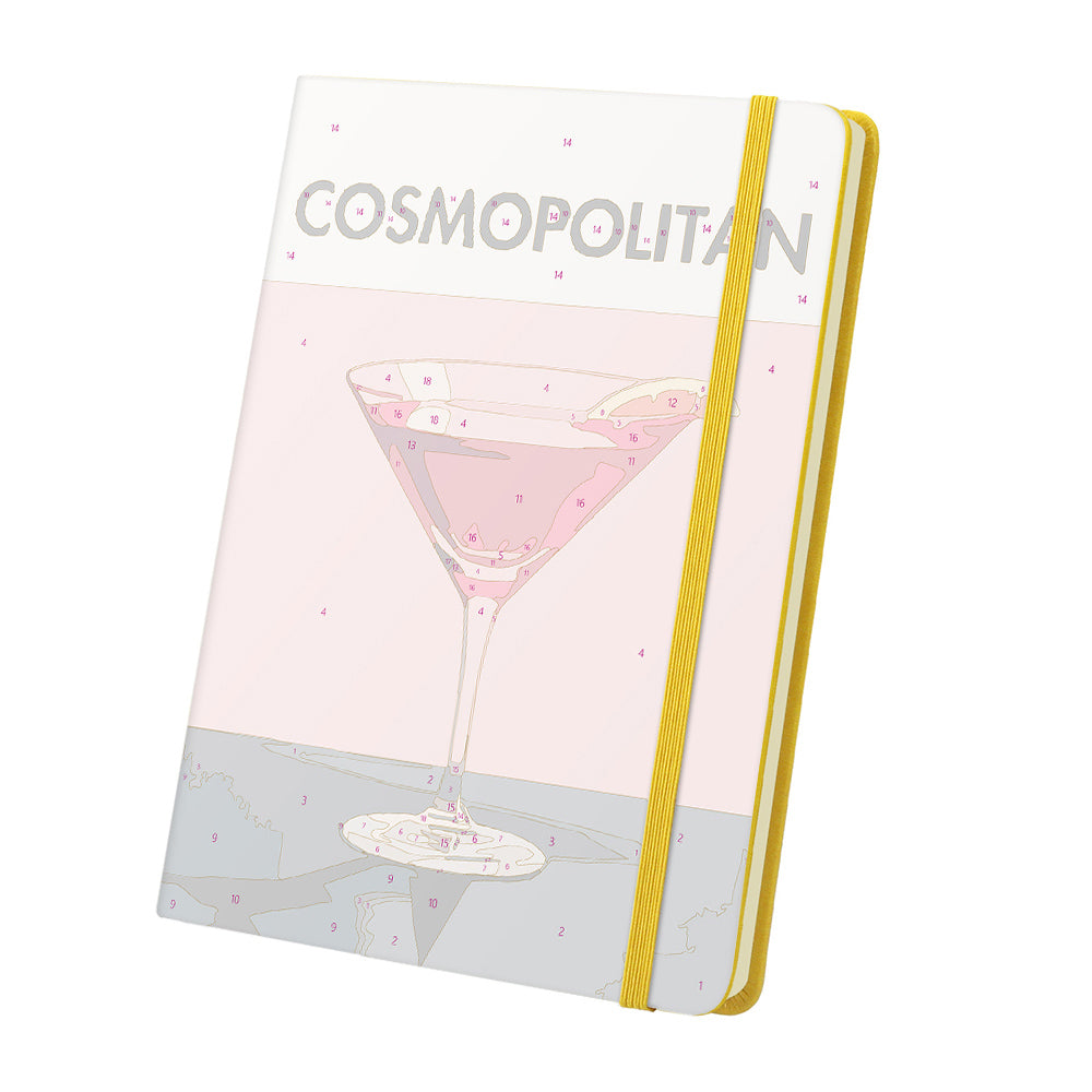 Cóctel Rojo Cuaderno Pintar por Números