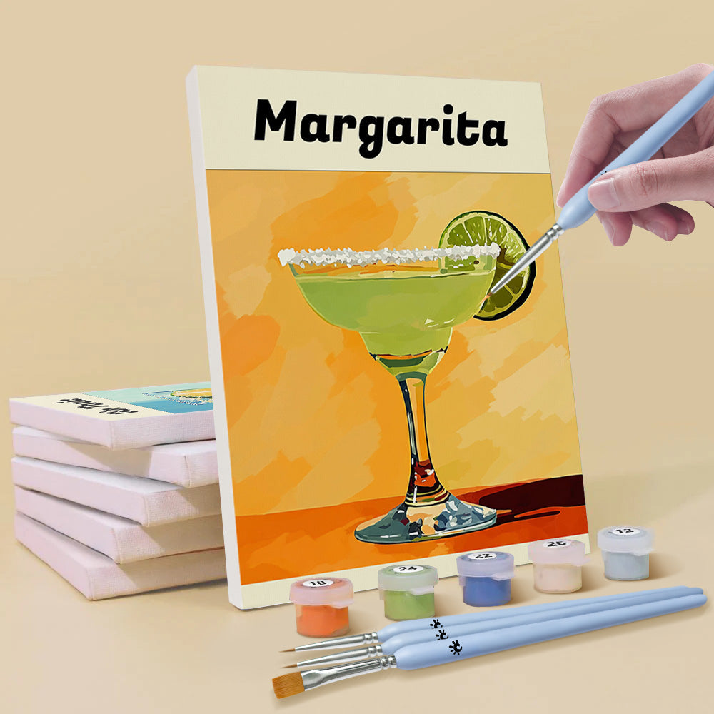 Cócteles Populares 6 Partes Mini Pintar por Números