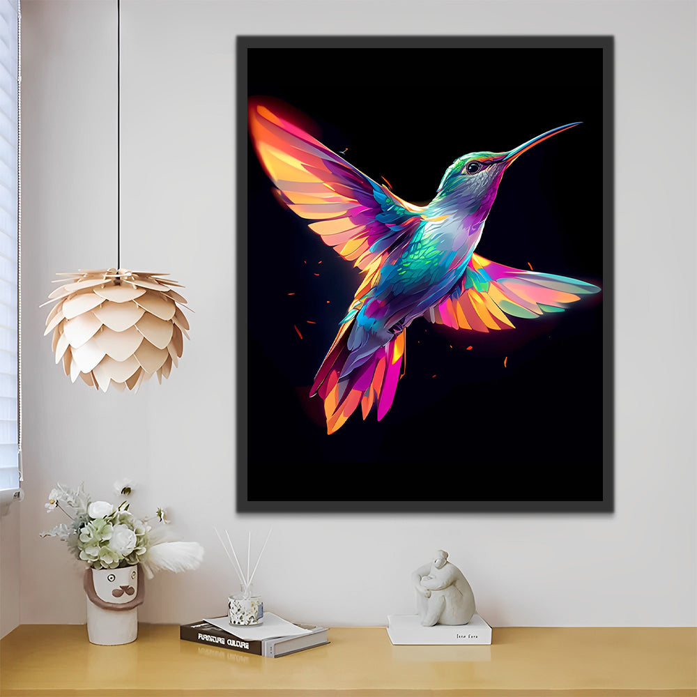 Colibrí Colorido Pintar por Números