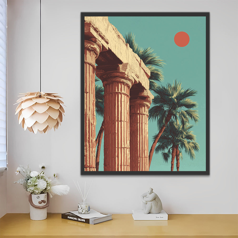 Columnas Romanas en Estilo Barroco Pintar por Números