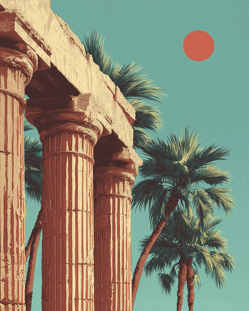 Columnas Romanas en Estilo Barroco Pintar por Números