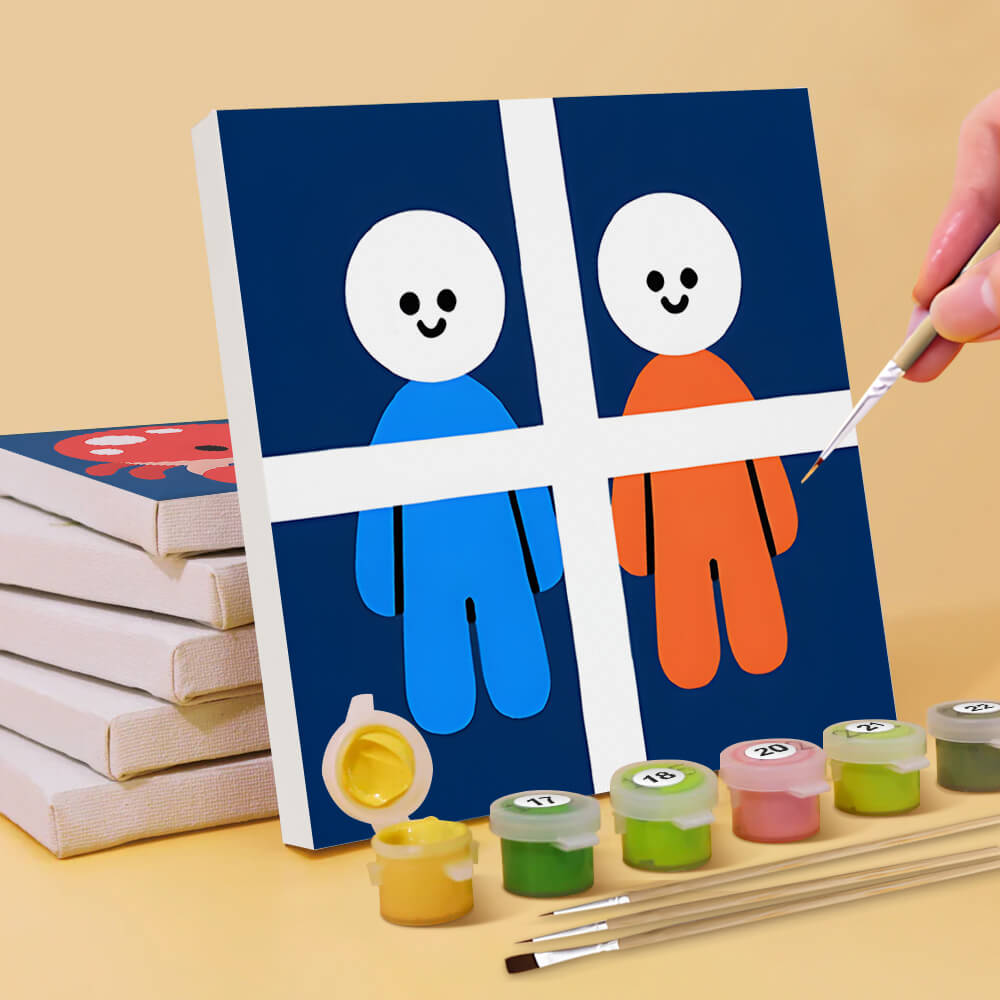 Constelaciones de Dibujos Animados 6 Partes Mini Pintar por Números