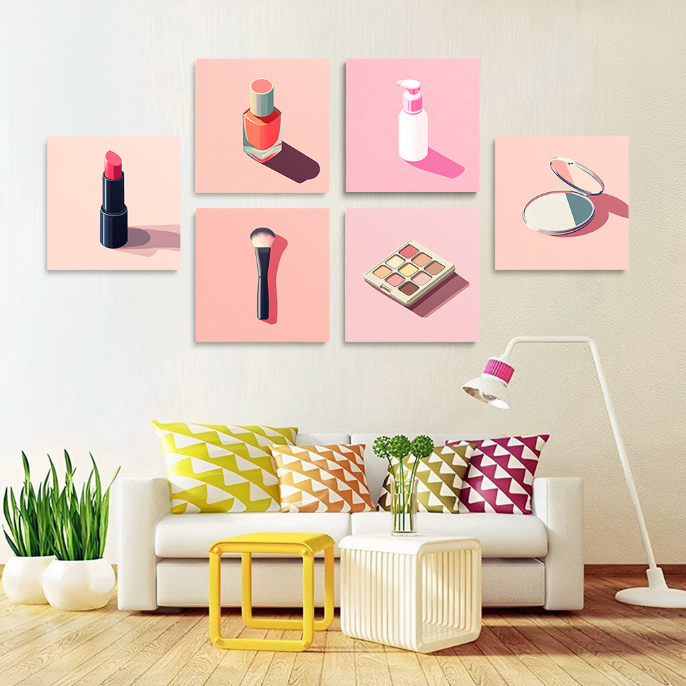 Cosméticos de Moda 6 Partes Mini Pintar por Números