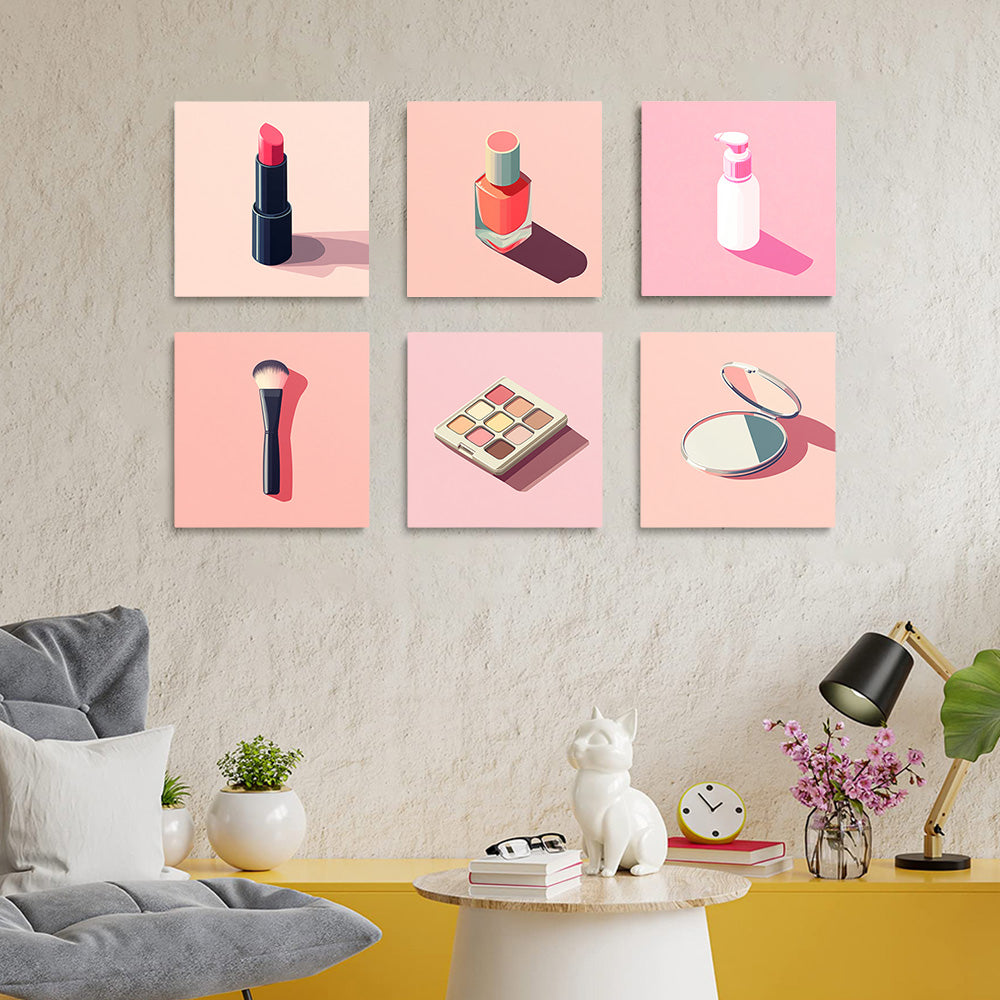 Cosméticos de Moda 6 Partes Mini Pintar por Números