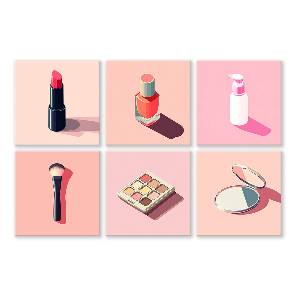 Cosméticos de Moda 6 Partes Mini Pintar por Números