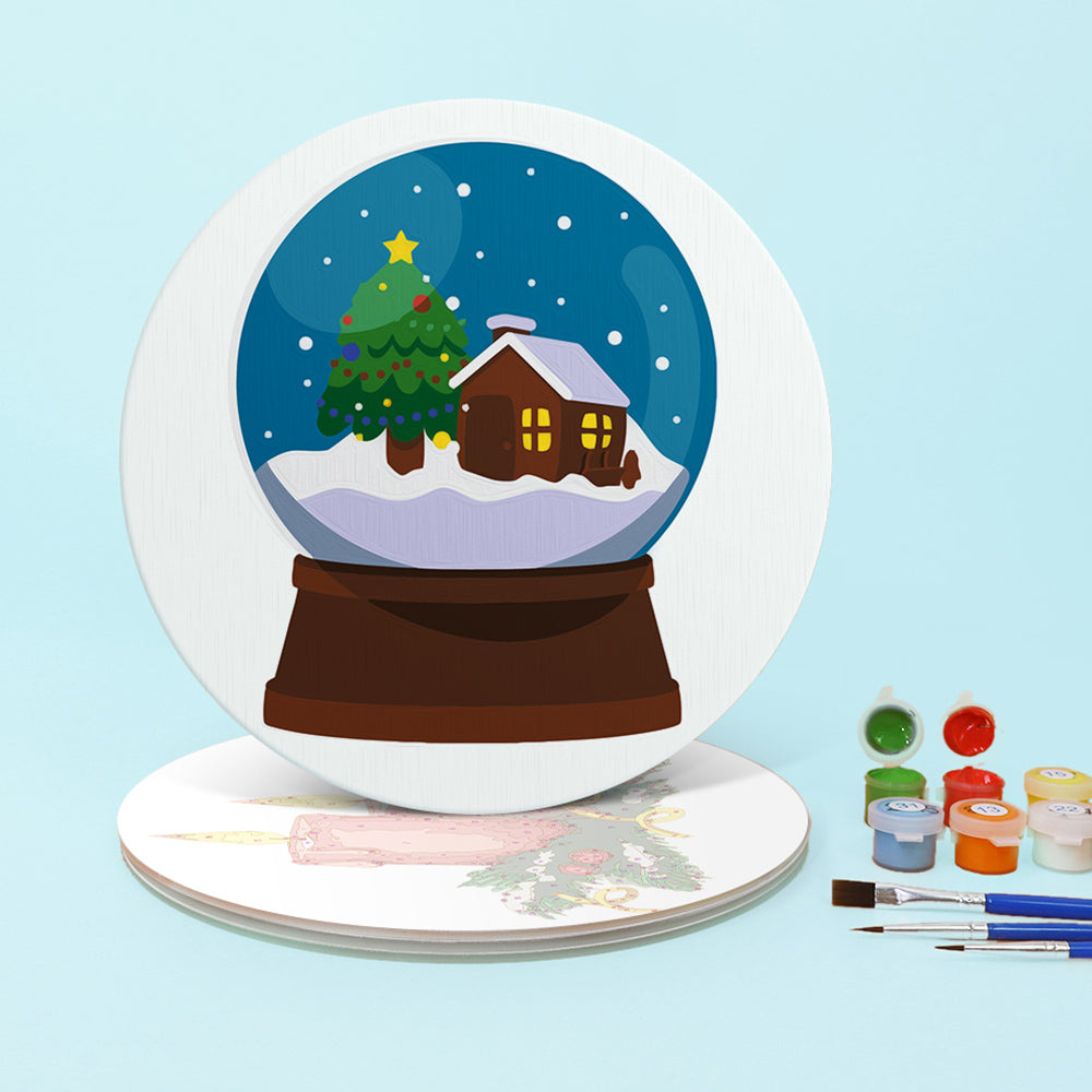 Decoraciones de Navidad 4 Salvamanteles Pintar por Números