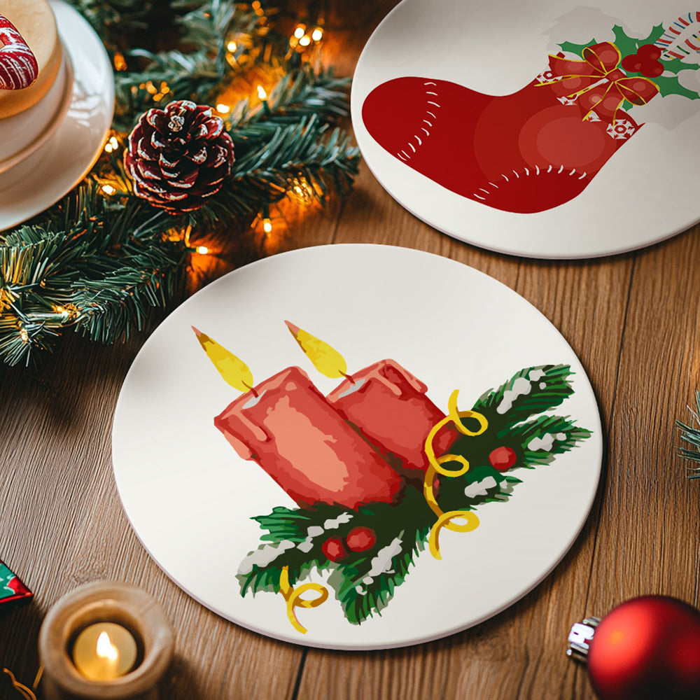 Decoraciones de Navidad 4 Salvamanteles Pintar por Números