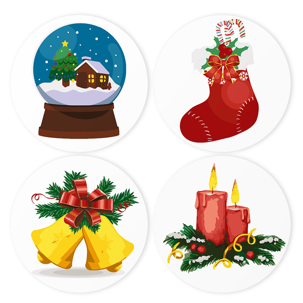 Decoraciones de Navidad 4 Salvamanteles Pintar por Números