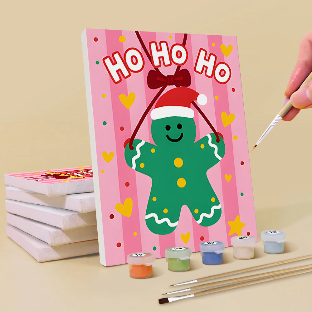 Decoraciones Navideñas Rosadas 6 Partes Mini Pintar por Números