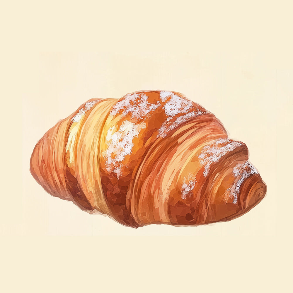 Delicioso Croissant Mini Pintar por Números
