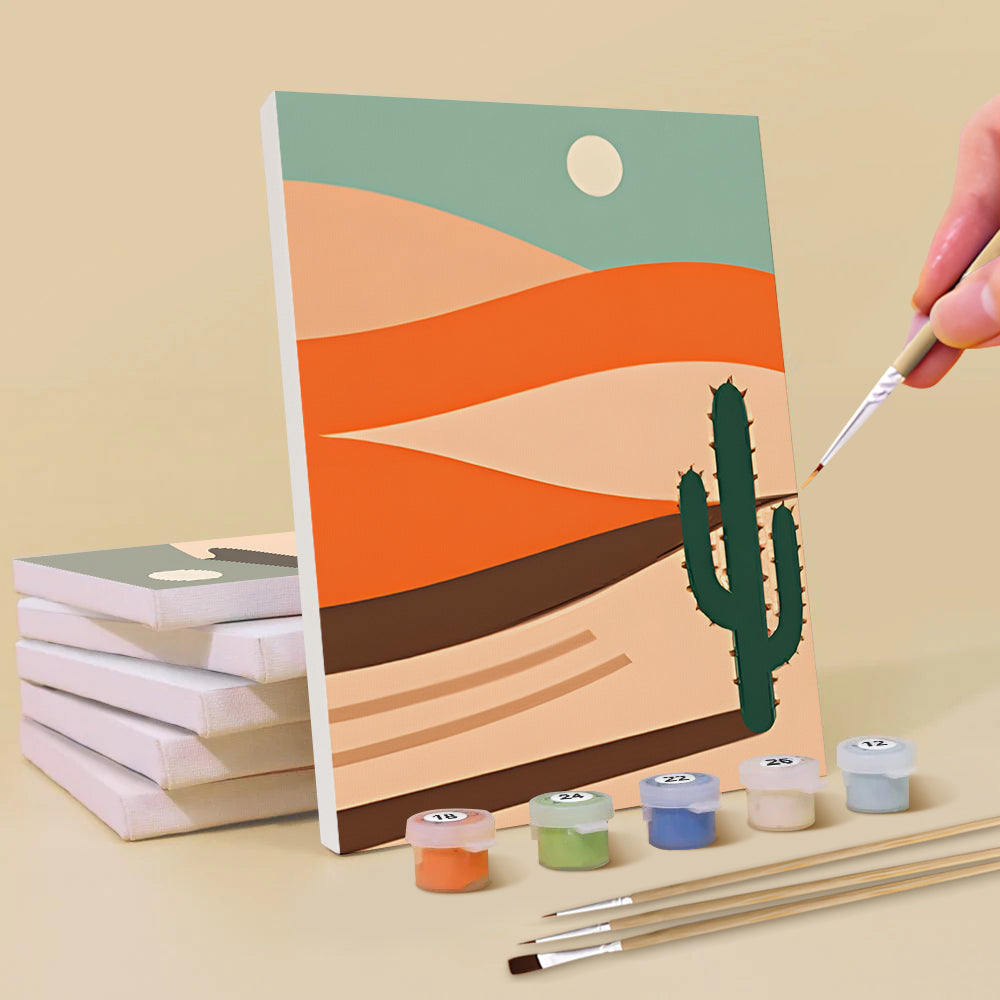 Desiertos y Montañas 6 Partes Mini Pintar por Números