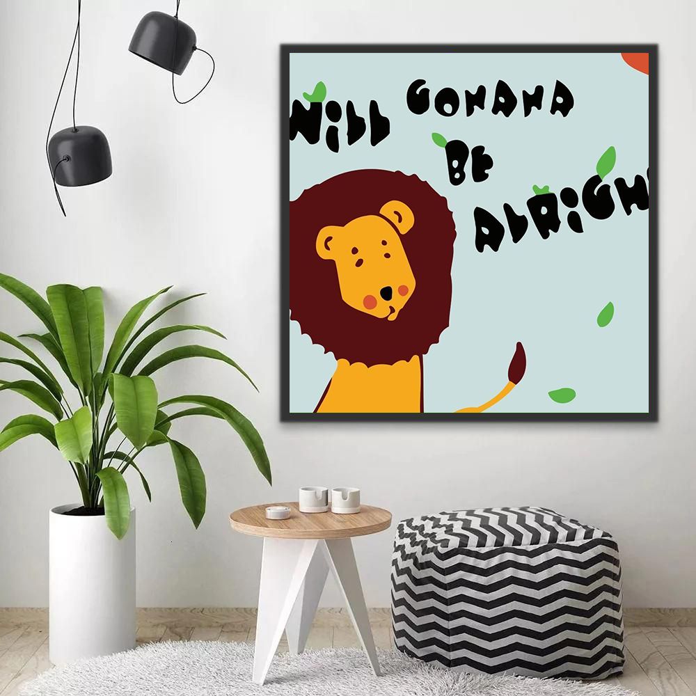 Dibujo de León Lindo Pintar por Números Niños