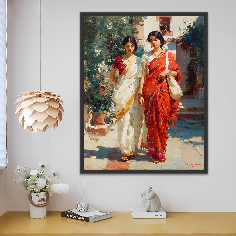 Dos Mujeres Indias Pintar por Números