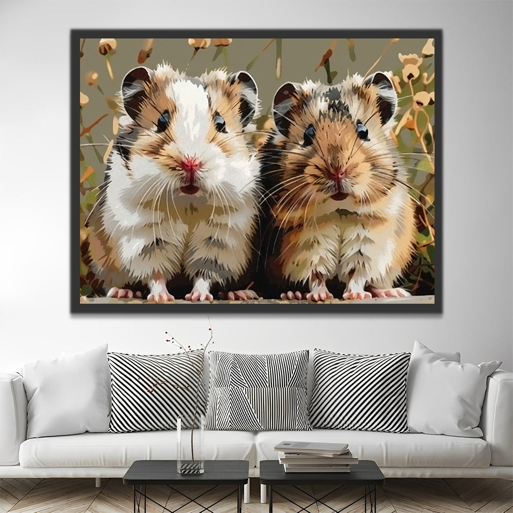 Dos Ratones Lindos Pintar por Números