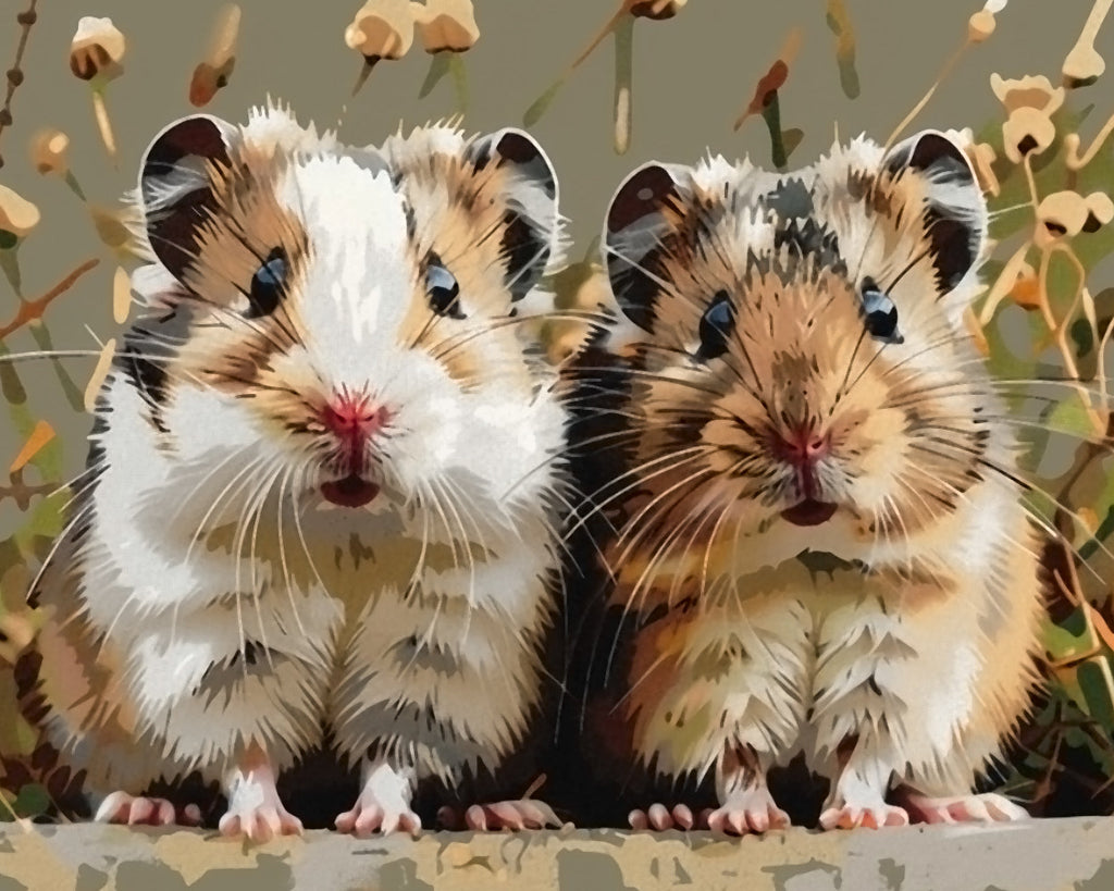 Dos Ratones Lindos Pintar por Números