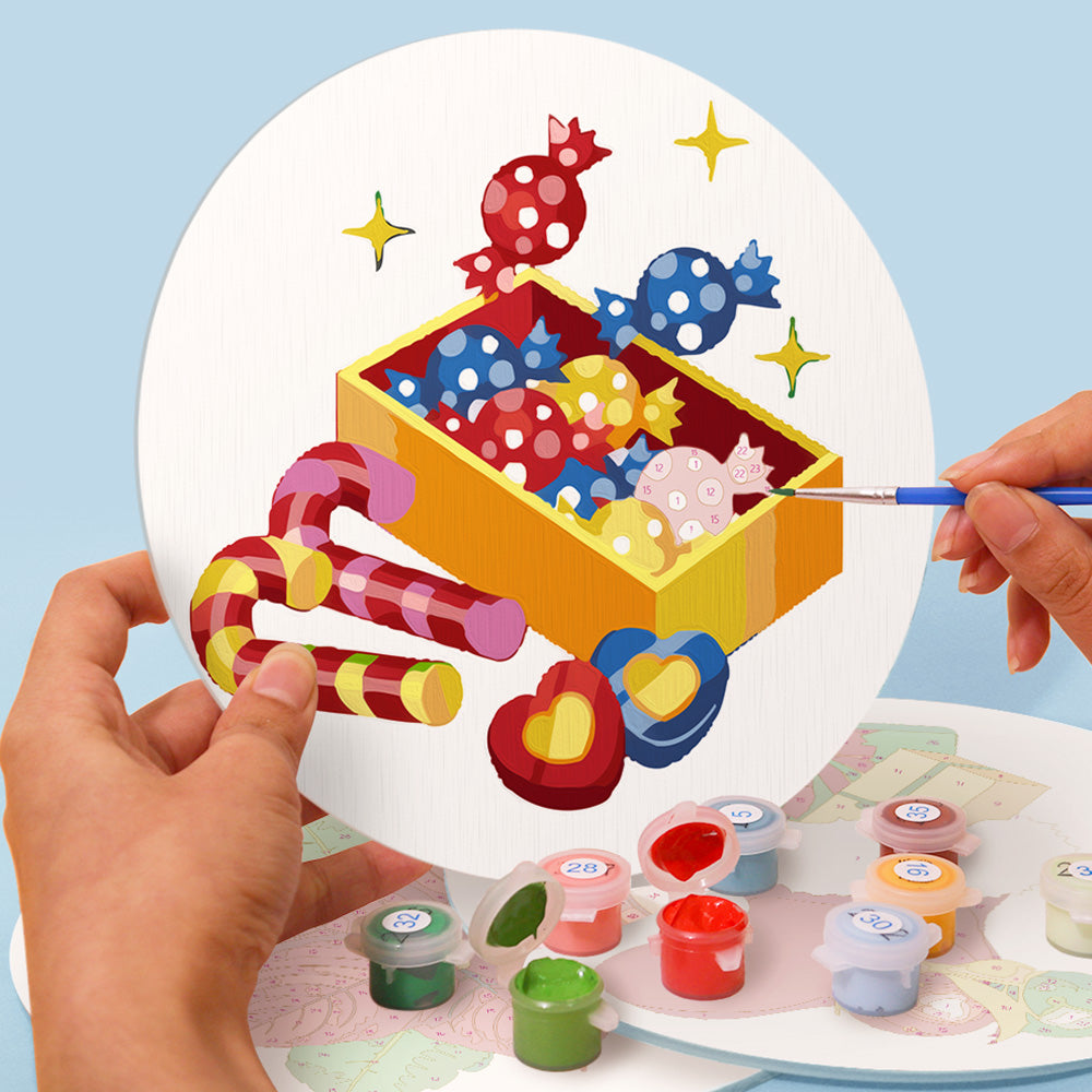 Dulces y Regalos de Navidad 4 Salvamanteles Pintar por Números