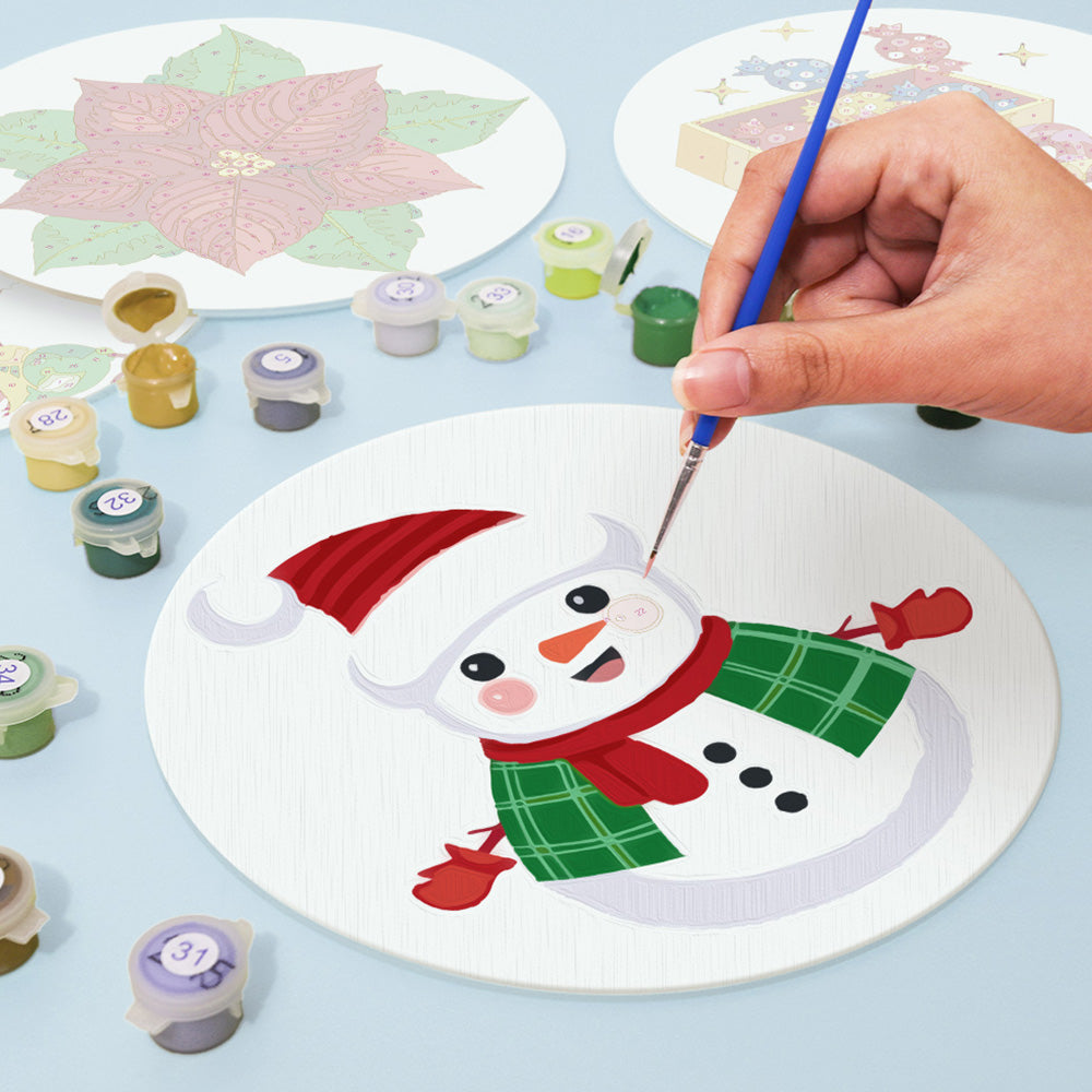 Dulces y Regalos de Navidad 4 Salvamanteles Pintar por Números