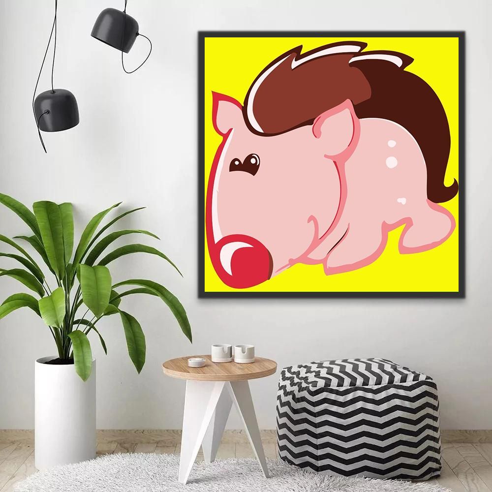Erizo Adorable de Dibujos Animados Pintar por Números Niños