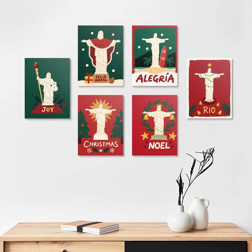 Estatua de Cristo en Navidad 6 Partes Mini Pintar por Números
