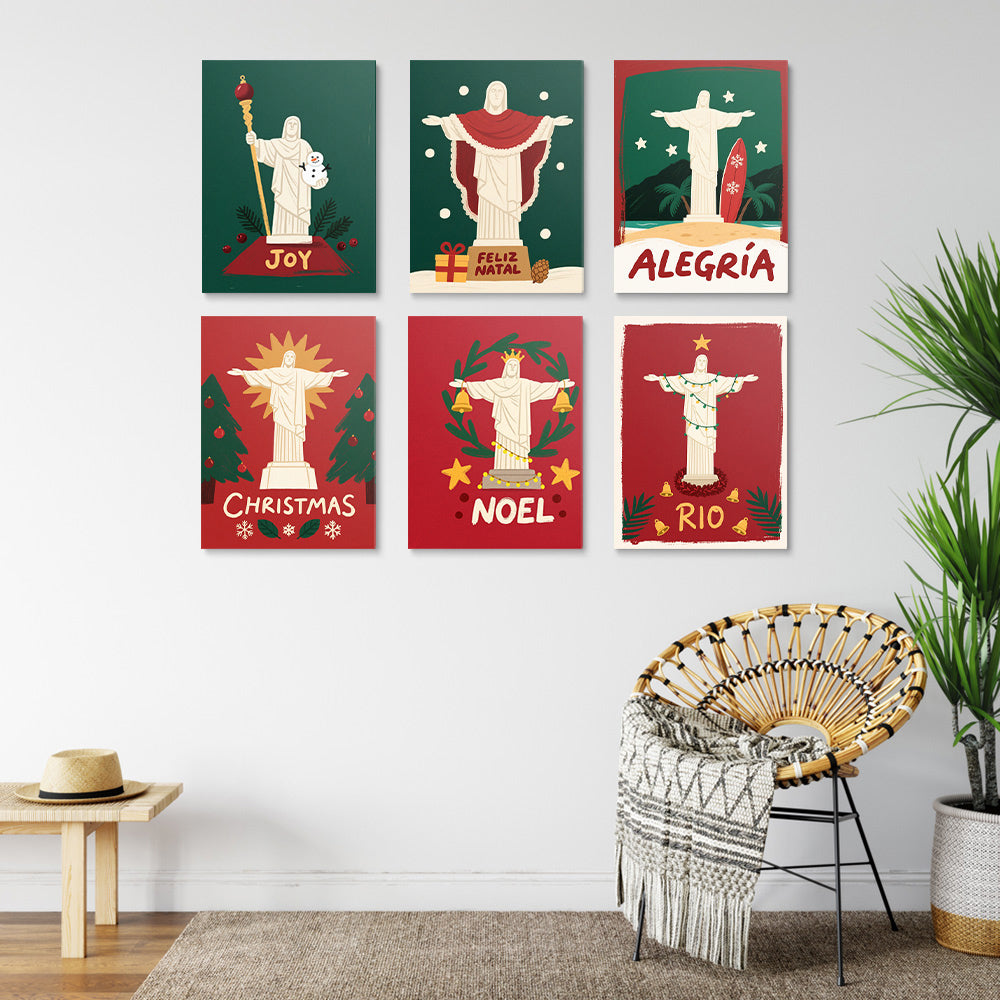 Estatua de Cristo en Navidad 6 Partes Mini Pintar por Números