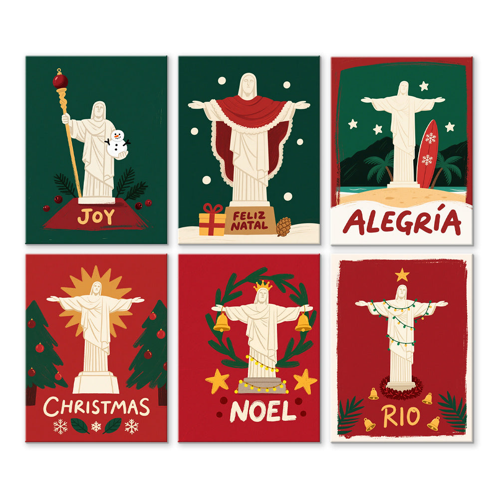 Estatua de Cristo en Navidad 6 Partes Mini Pintar por Números