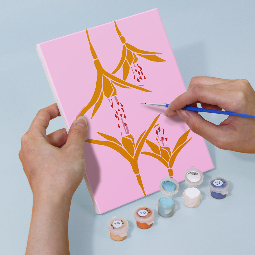 Flores Sencillas 6 Partes Mini Pintar por Números